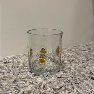 Festive Gingerbread Man Glass Tumbler